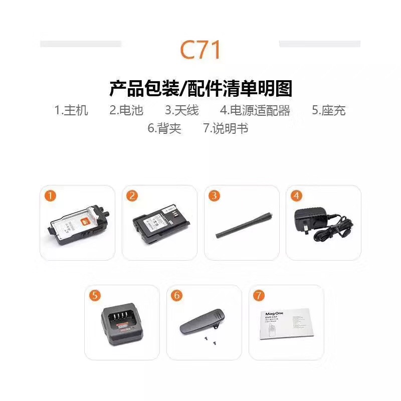 摩托羅拉EVX-C71數(shù)字錄音對講機